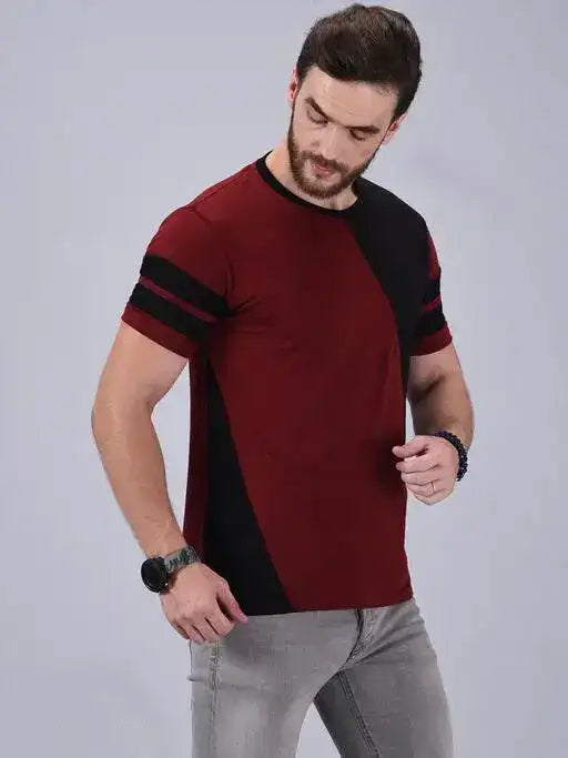 Regular Fit Cotton Blend Men's T-Shirt | Casual & Party Wear