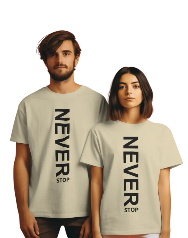 Never Stop 💪 Unisex T-Shirt | Motivation in Every Step