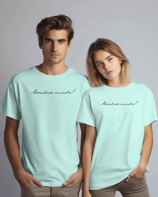 Adventure Awaits Unisex T-Shirt | Stylish Motivational Quote Tee ✨