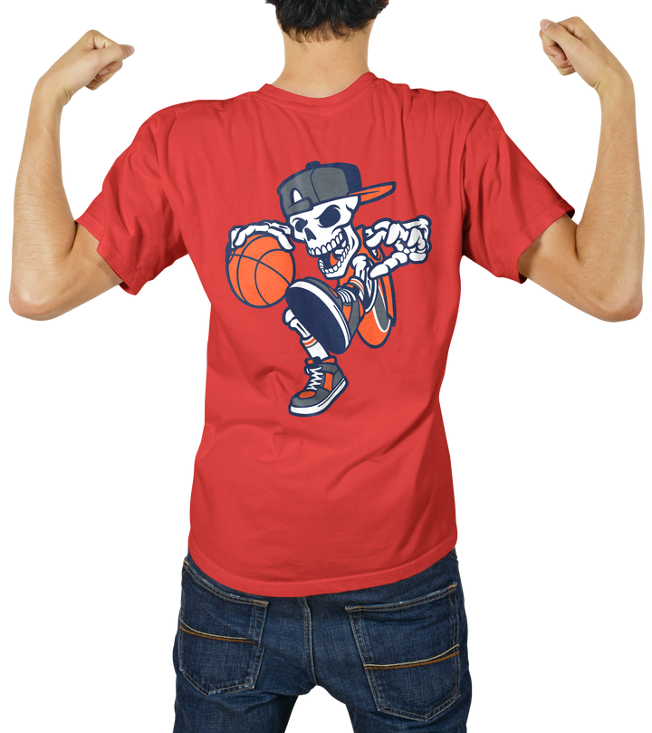 Skull Dunk 🏀 Men's T-Shirt | Cool Basketball Graphic Tee