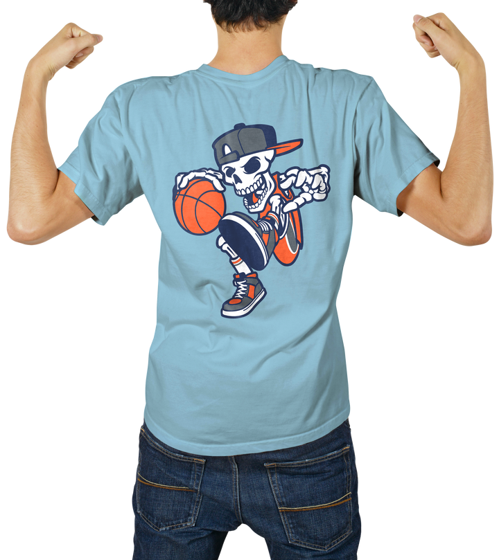 Skull Dunk 🏀 Men's T-Shirt | Cool Basketball Graphic Tee